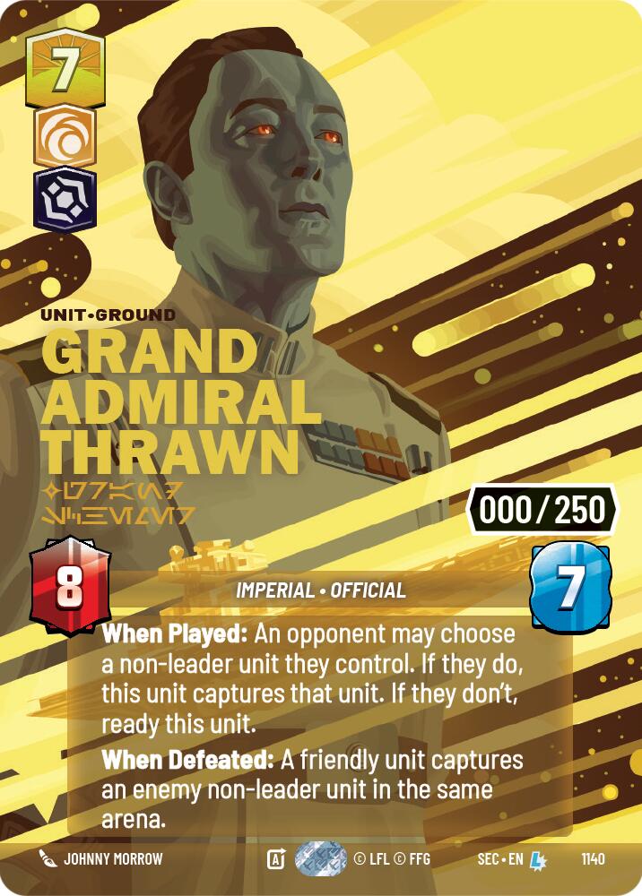 Grand Admiral Thrawn - Grand Schemer (Serialized) (1140) (1140) [Secrets of Power] | Shuffle n Cut Hobbies & Games