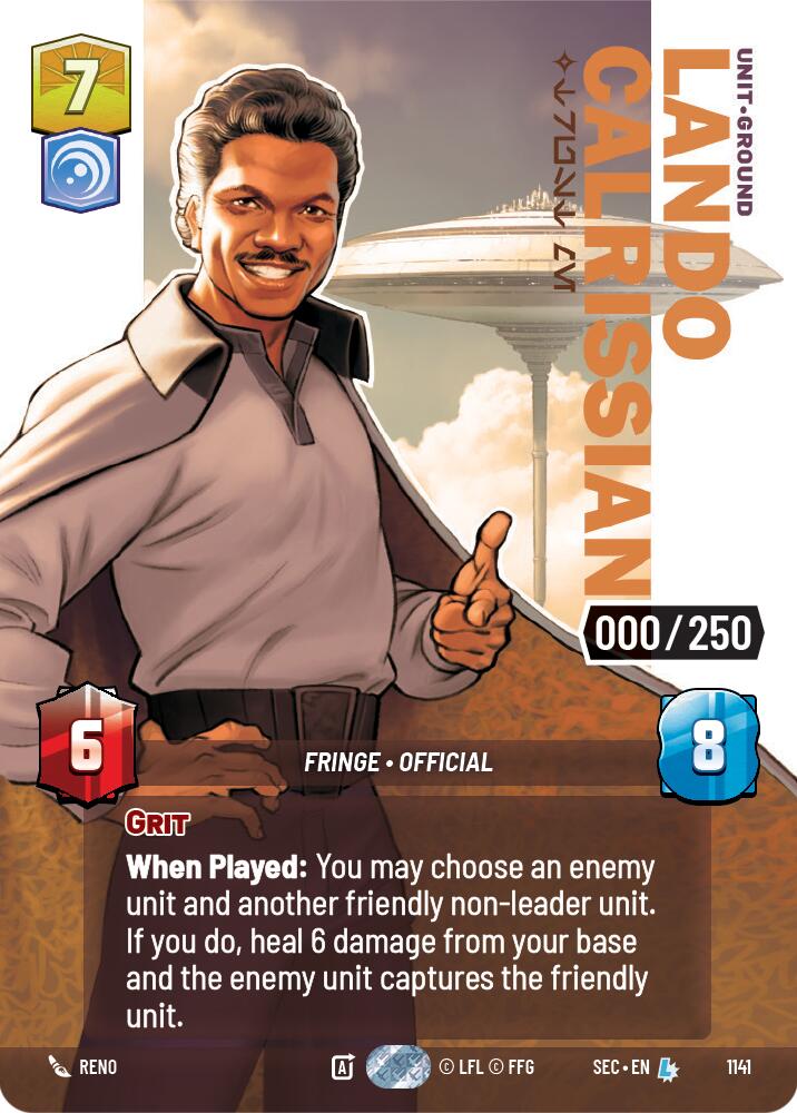 Lando Calrissian - Trust Me (Serialized) (1141) (1141) [Secrets of Power] | Shuffle n Cut Hobbies & Games