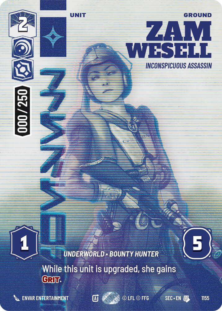 Zam Wesell - Inconspicuous Assassin (Serialized) (1155) (1155) [Secrets of Power] | Shuffle n Cut Hobbies & Games