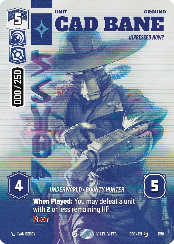 Cad Bane - Impressed Now? (Serialized) (1156) (1156) [Secrets of Power] | Shuffle n Cut Hobbies & Games