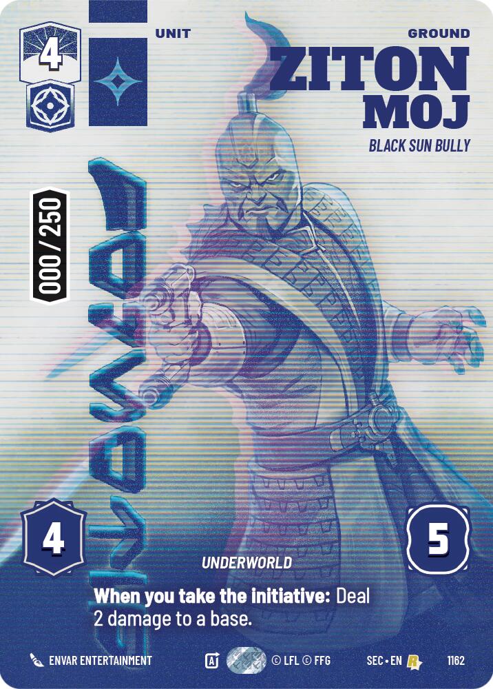 Ziton Moj - Black Sun Bully (Serialized) (1162) (1162) [Secrets of Power] | Shuffle n Cut Hobbies & Games