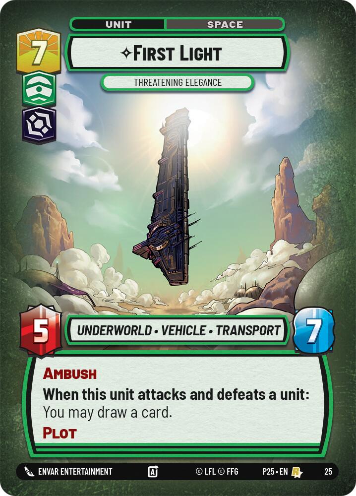 First Light - Threatening Elegance (25) (25) [Organized Play Promos] | Shuffle n Cut Hobbies & Games