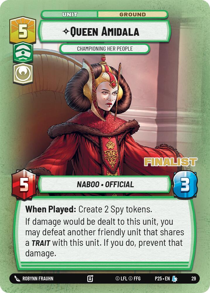 Queen Amidala - Championing Her People (Champion) (30) (30) [Organized Play Promos] | Shuffle n Cut Hobbies & Games