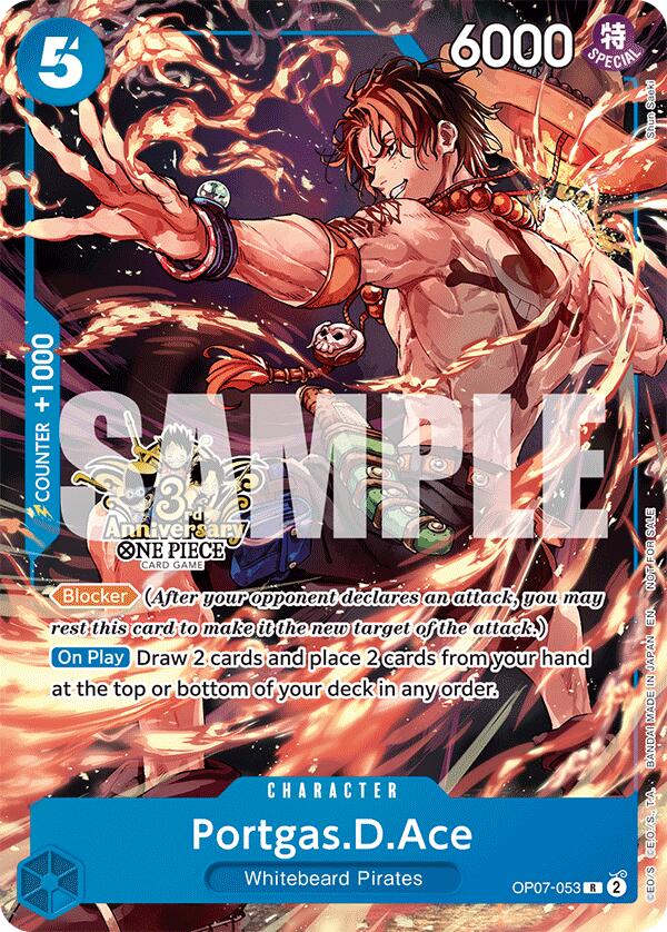 Portgas.D.Ace (OP07-053) (3rd Anniversary Tournament 3 Brothers Pack) [Carrying On His Will: 3rd Anniversary Tournament Cards] | Shuffle n Cut Hobbies & Games