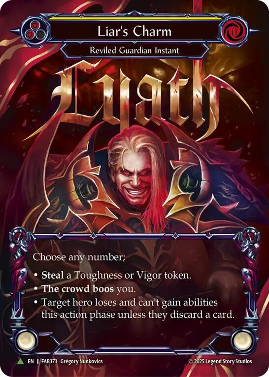 Liar's Charm [FAB373] (Promo)  Cold Foil | Shuffle n Cut Hobbies & Games