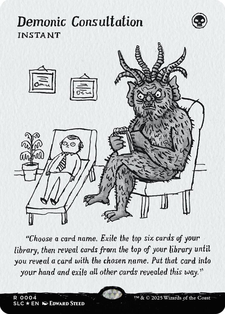 Demonic Consultation (Halo Foil) [Secret Lair Countdown Kit] | Shuffle n Cut Hobbies & Games