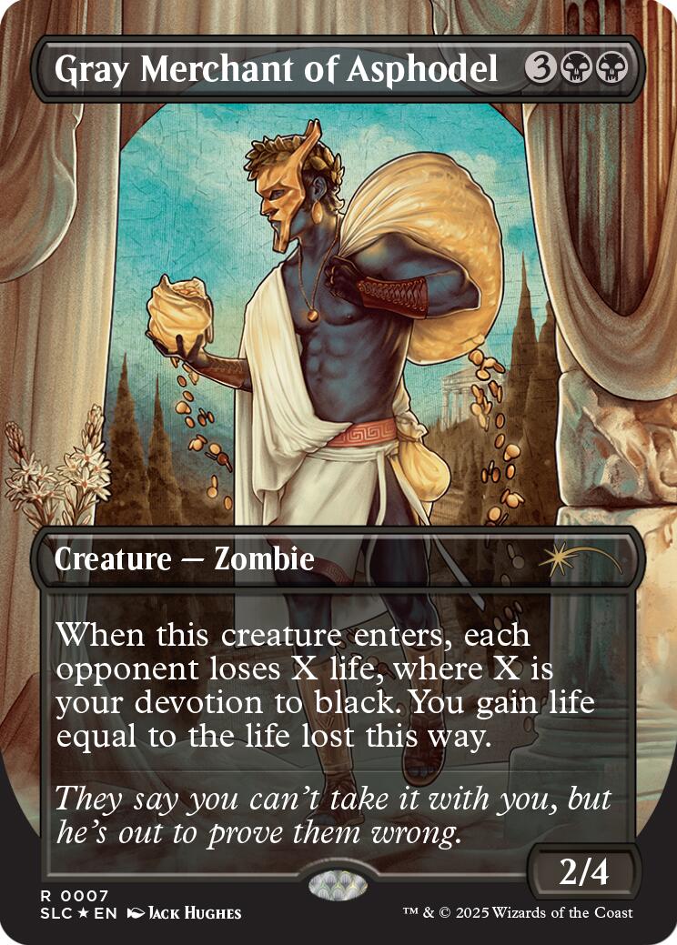 Gray Merchant of Asphodel (Halo Foil) [Secret Lair Countdown Kit] | Shuffle n Cut Hobbies & Games