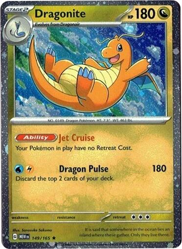 Dragonite 149/165 (Cosmos Holo) [Miscellaneous Cards] | Shuffle n Cut Hobbies & Games