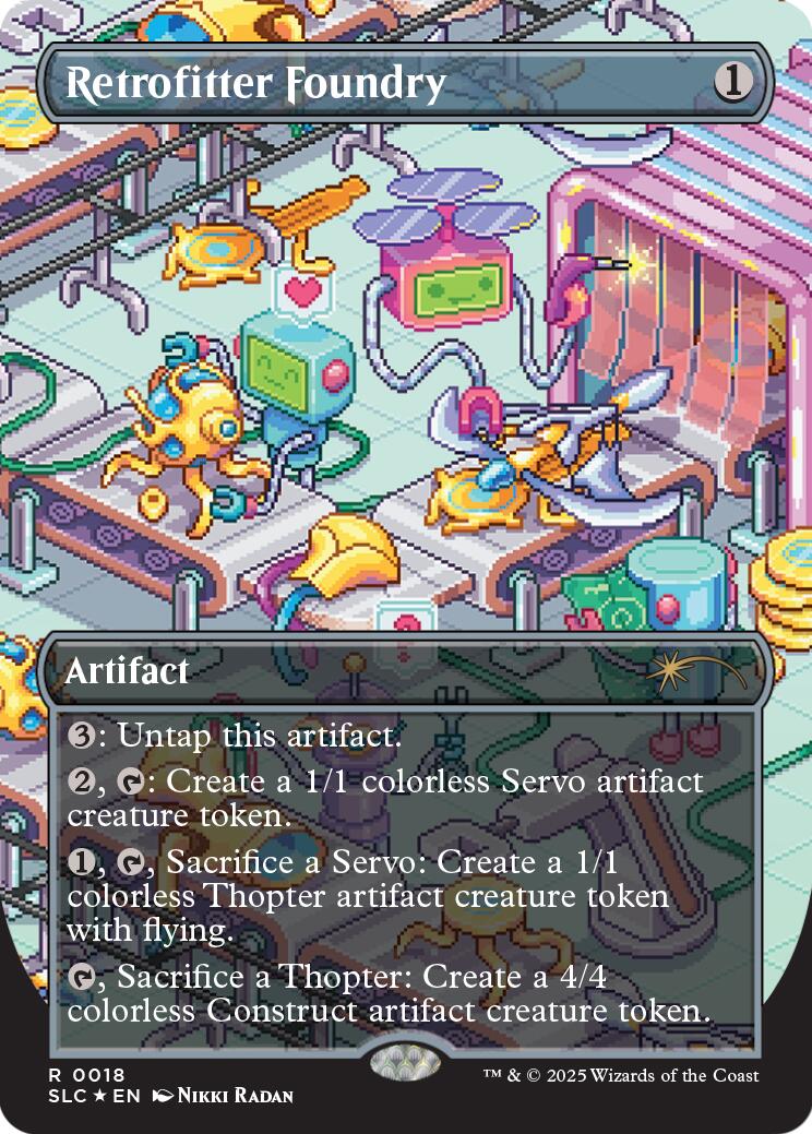 Retrofitter Foundry (Halo Foil) [Secret Lair Countdown Kit] | Shuffle n Cut Hobbies & Games