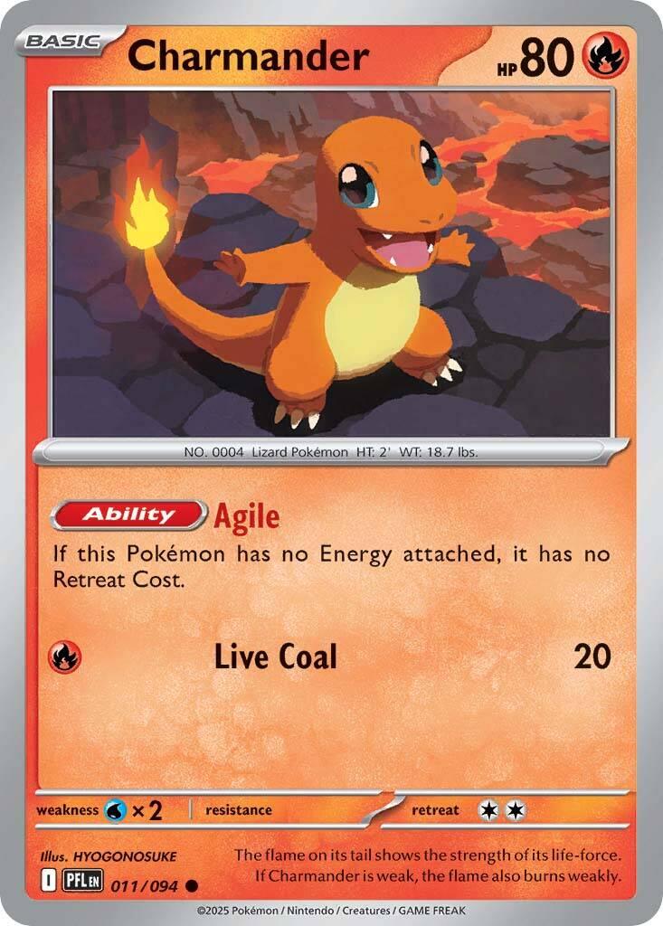Charmander (011/094) [Mega Evolution: Phantasmal Flames] | Shuffle n Cut Hobbies & Games