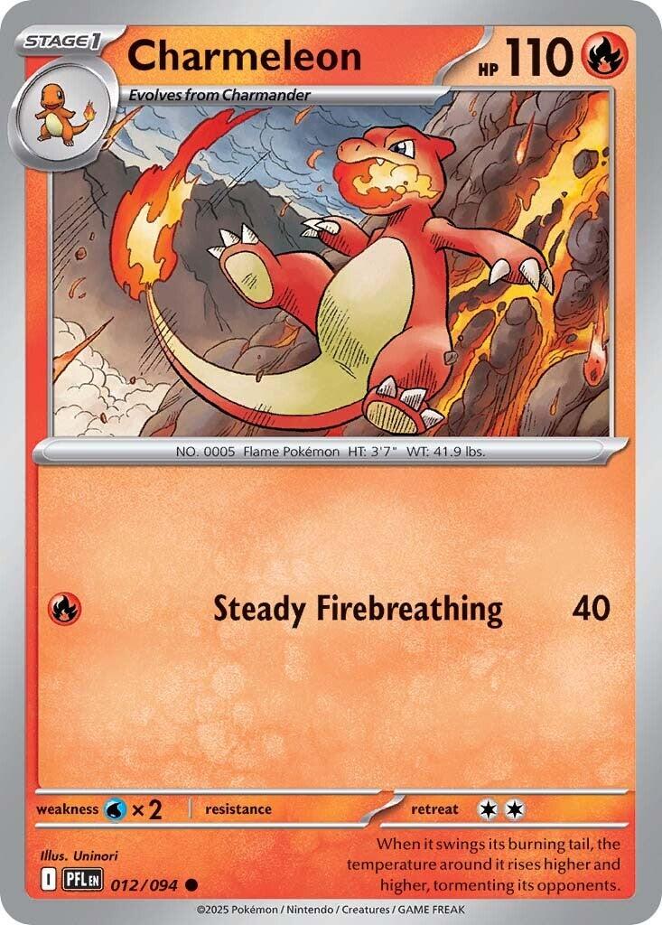 Charmeleon (012/094) [Mega Evolution: Phantasmal Flames] | Shuffle n Cut Hobbies & Games