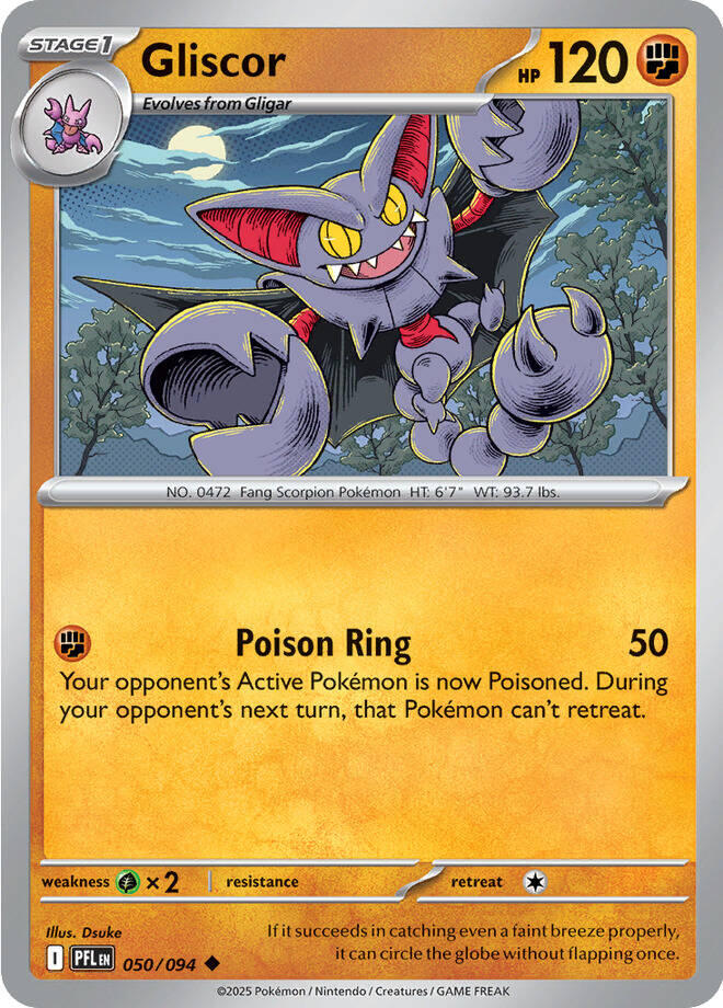 Gliscor (050/094) [Mega Evolution: Phantasmal Flames] | Shuffle n Cut Hobbies & Games