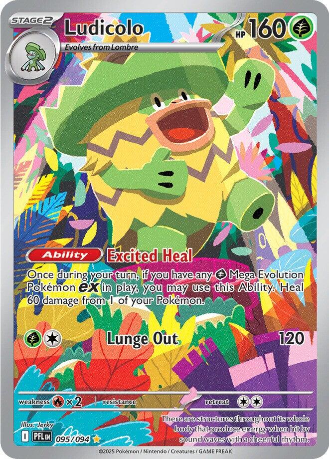 Ludicolo (095/094) [Mega Evolution: Phantasmal Flames] | Shuffle n Cut Hobbies & Games