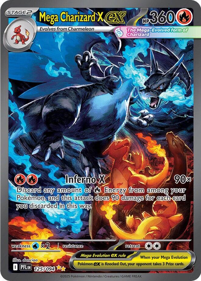Mega Charizard X ex (125/094) [Mega Evolution: Phantasmal Flames] | Shuffle n Cut Hobbies & Games
