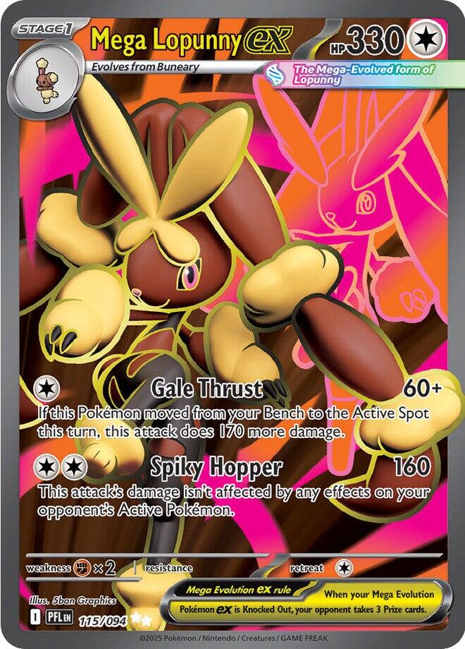 Mega Lopunny ex (115/094) [Mega Evolution: Phantasmal Flames] | Shuffle n Cut Hobbies & Games