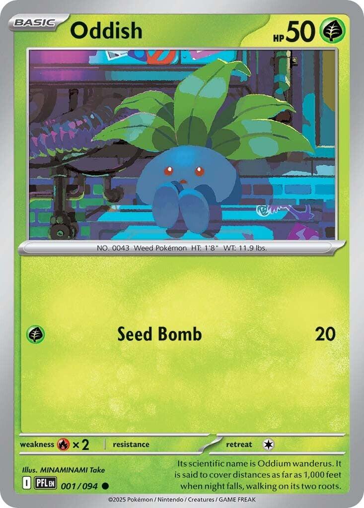 Oddish (001/094) [Mega Evolution: Phantasmal Flames] | Shuffle n Cut Hobbies & Games
