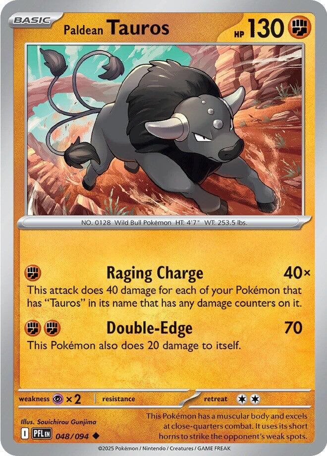 Paldean Tauros (048/094) [Mega Evolution: Phantasmal Flames] | Shuffle n Cut Hobbies & Games