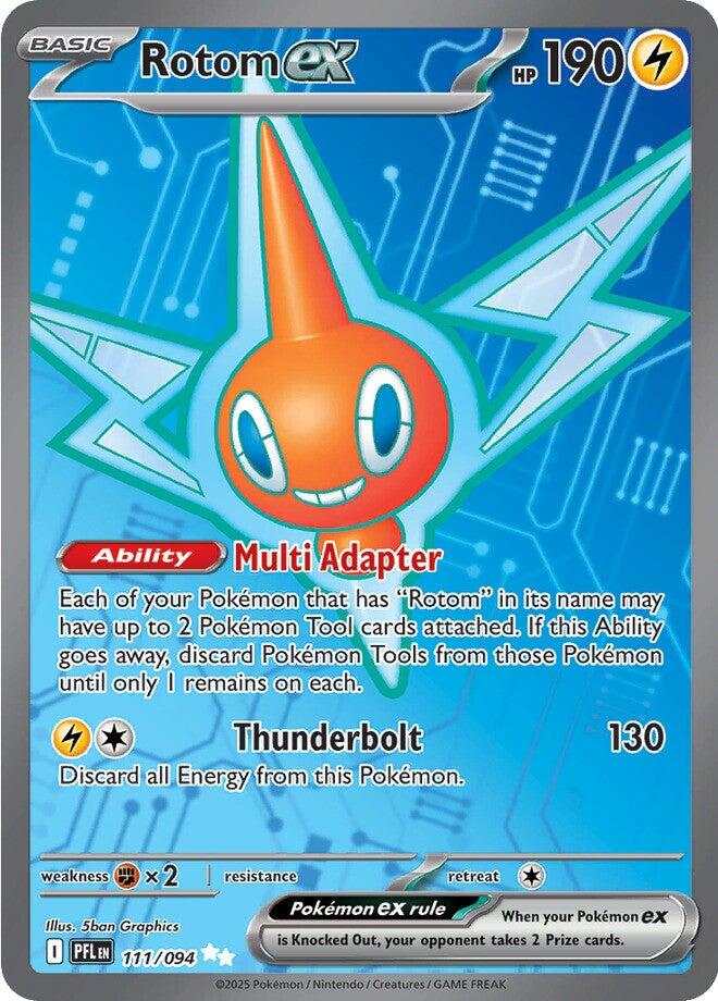 Rotom ex (111/094) [Mega Evolution: Phantasmal Flames] | Shuffle n Cut Hobbies & Games