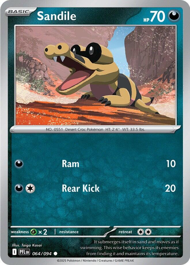 Sandile (064/094) [Mega Evolution: Phantasmal Flames] | Shuffle n Cut Hobbies & Games