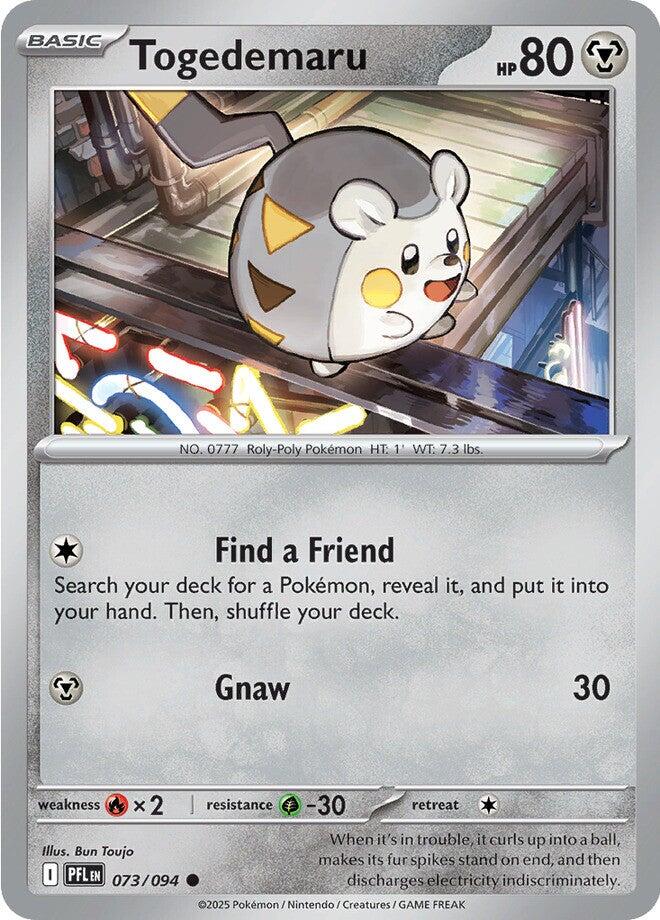 Togedemaru (073/094) [Mega Evolution: Phantasmal Flames] | Shuffle n Cut Hobbies & Games