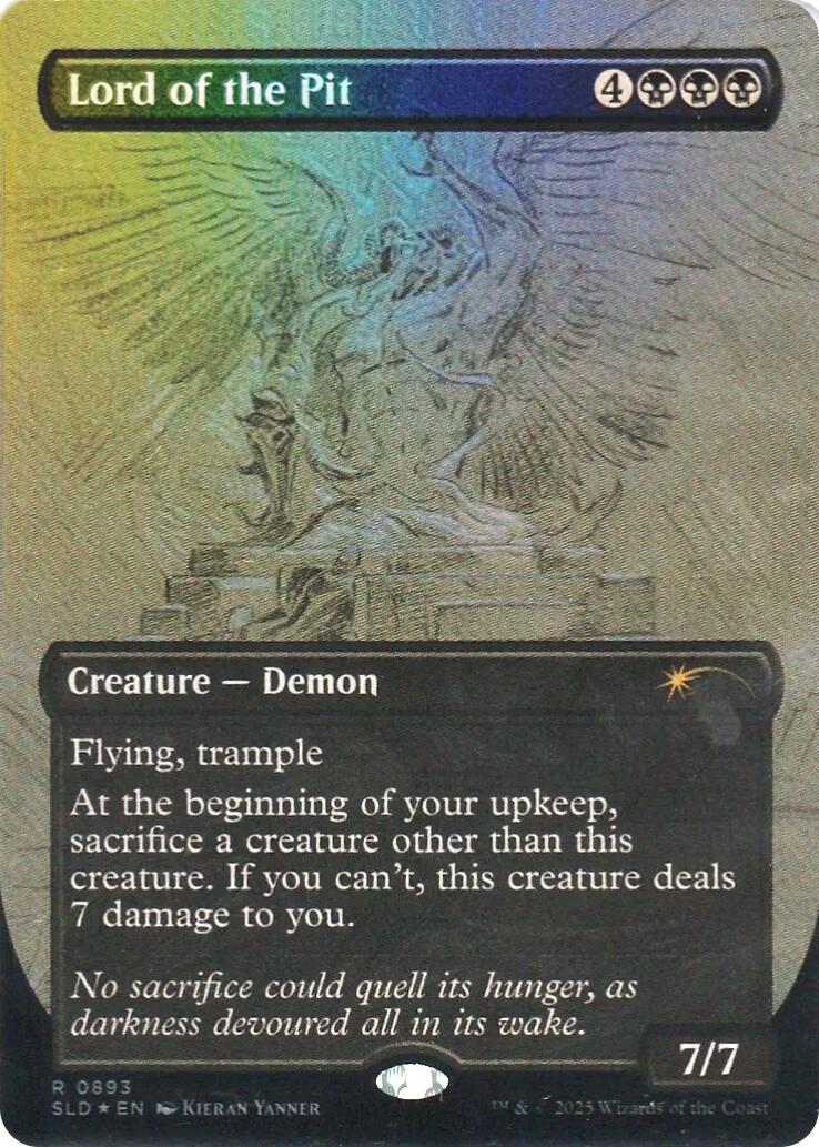 Lord of the Pit (Sketch Showcase) (Rainbow Foil) [Secret Lair Drop Series] | Shuffle n Cut Hobbies & Games