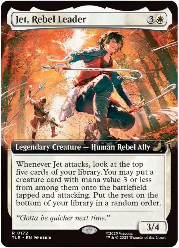 Jet, Rebel Leader (Extended Art) [Avatar: The Last Airbender: Eternal-Legal] | Shuffle n Cut Hobbies & Games