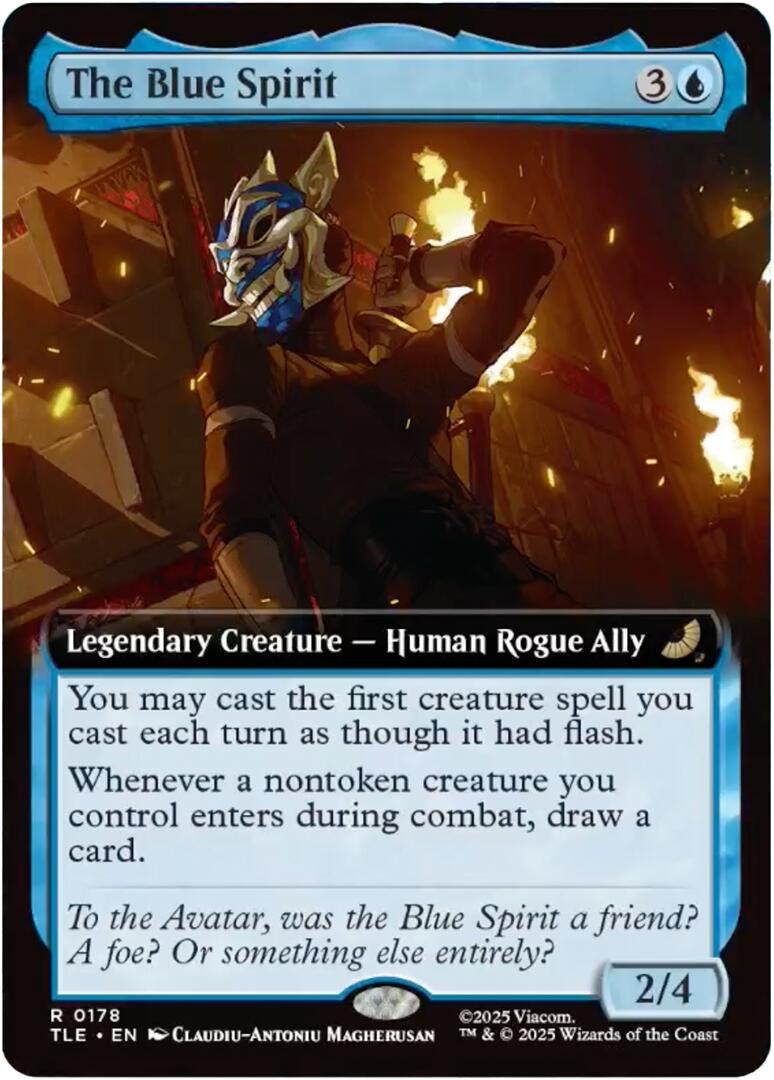The Blue Spirit (Extended Art) [Avatar: The Last Airbender: Eternal-Legal] | Shuffle n Cut Hobbies & Games