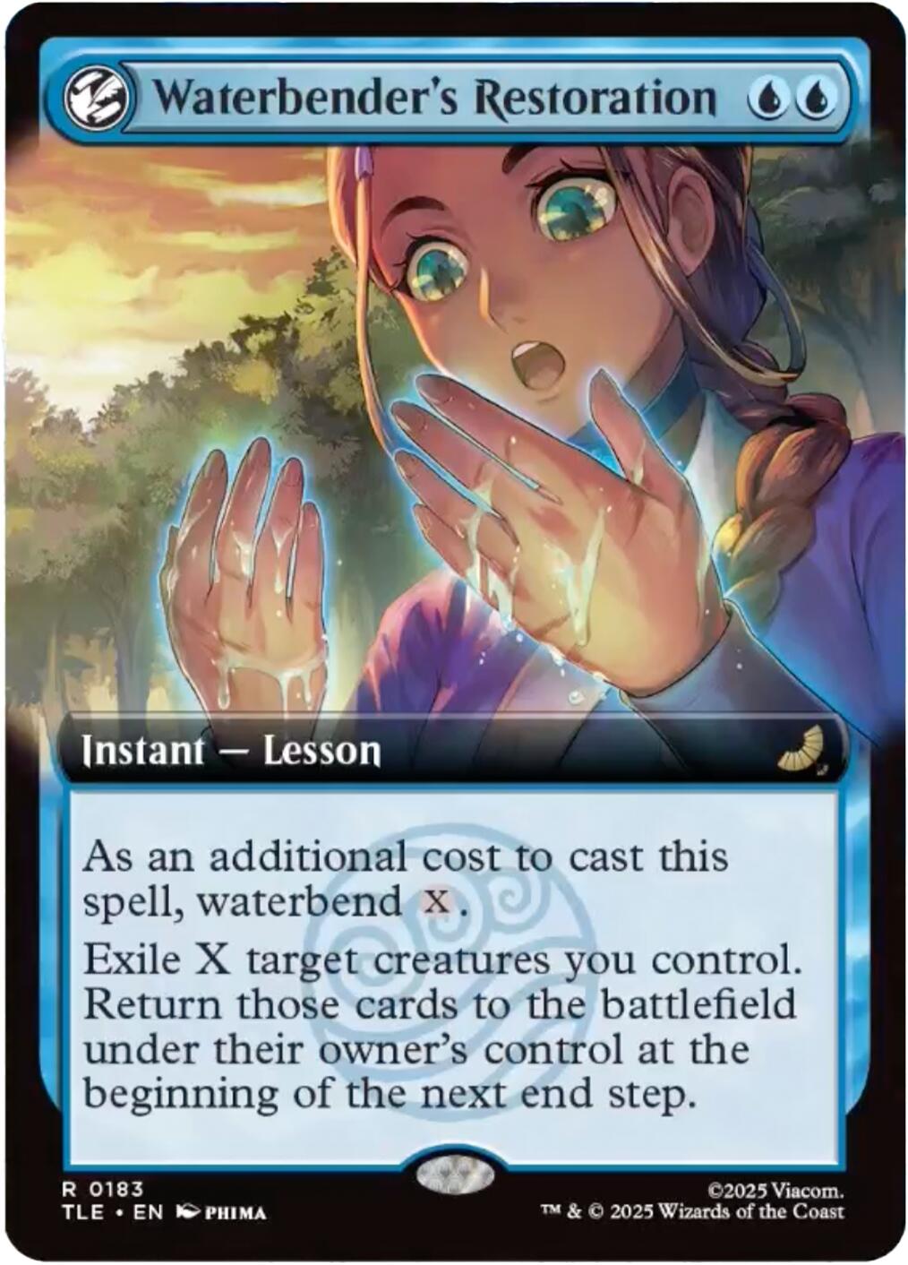 Waterbender's Restoration (Extended Art) [Avatar: The Last Airbender: Eternal-Legal] | Shuffle n Cut Hobbies & Games