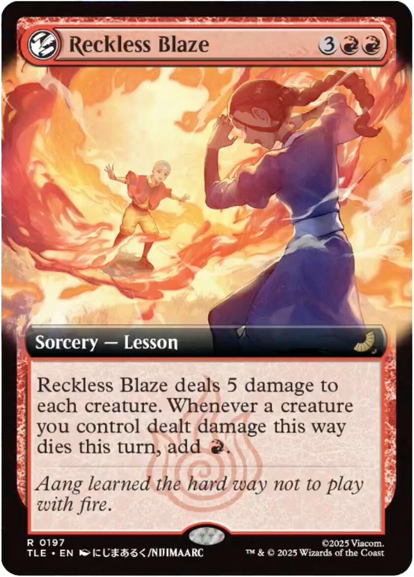 Reckless Blaze (Extended Art) [Avatar: The Last Airbender: Eternal-Legal] | Shuffle n Cut Hobbies & Games