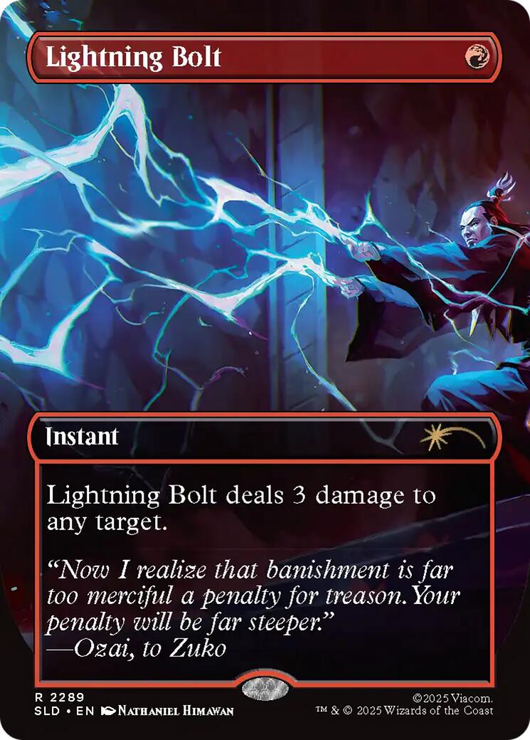 Lightning Bolt (2289) [Secret Lair Drop Series] | Shuffle n Cut Hobbies & Games