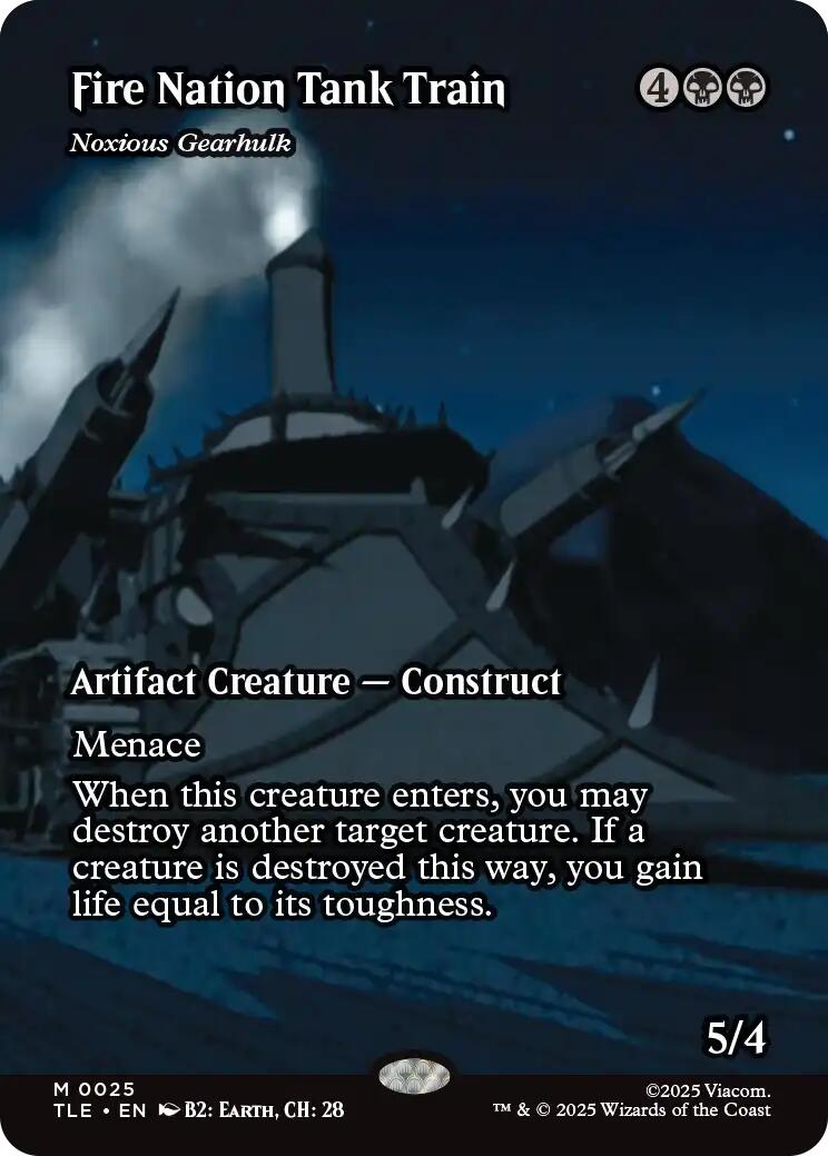 Fire Nation Tank Train - Noxious Gearhulk (Borderless) [Avatar: The Last Airbender: Eternal-Legal] | Shuffle n Cut Hobbies & Games