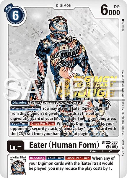 Eater [BT22-080] (Human Form) (Judge Pack 2025 Wave 2) [Cyber Eden] | Shuffle n Cut Hobbies & Games