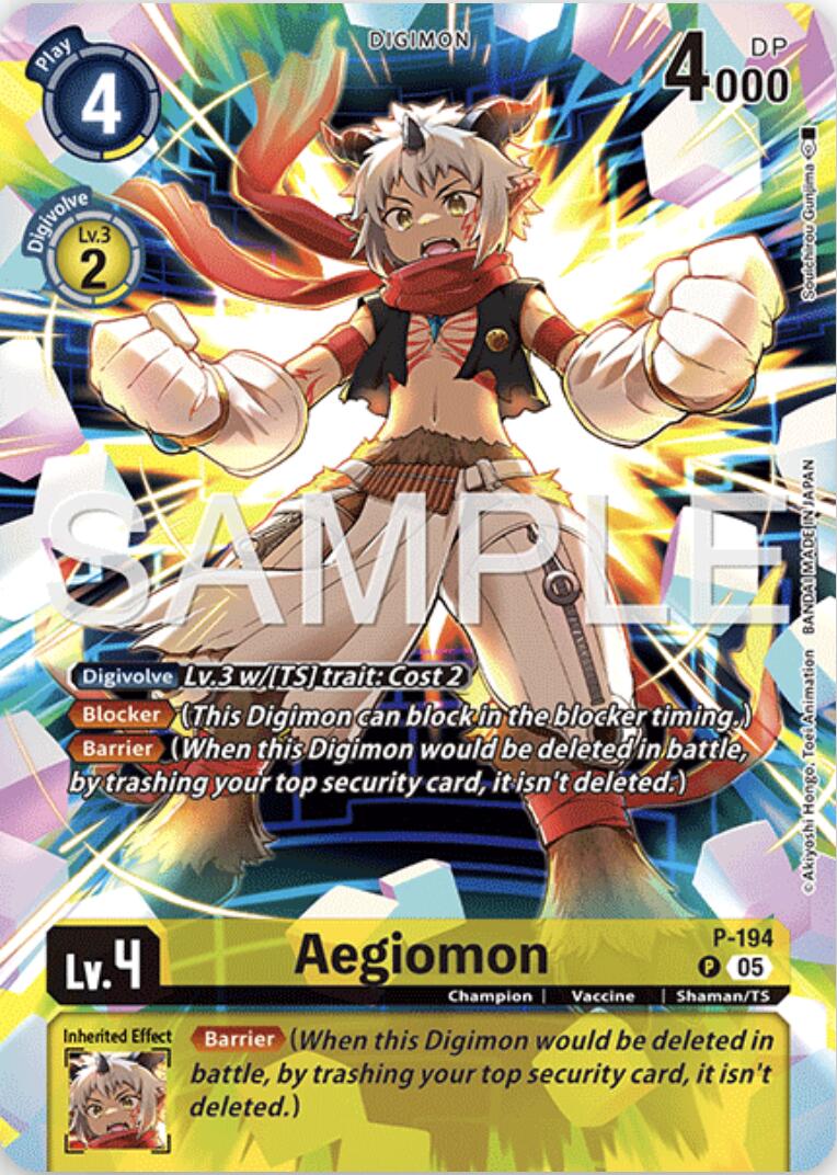 Aegiomon [P-194] (Digimon Story: Time Stranger Collector's Edition) [Promotional Cards] | Shuffle n Cut Hobbies & Games