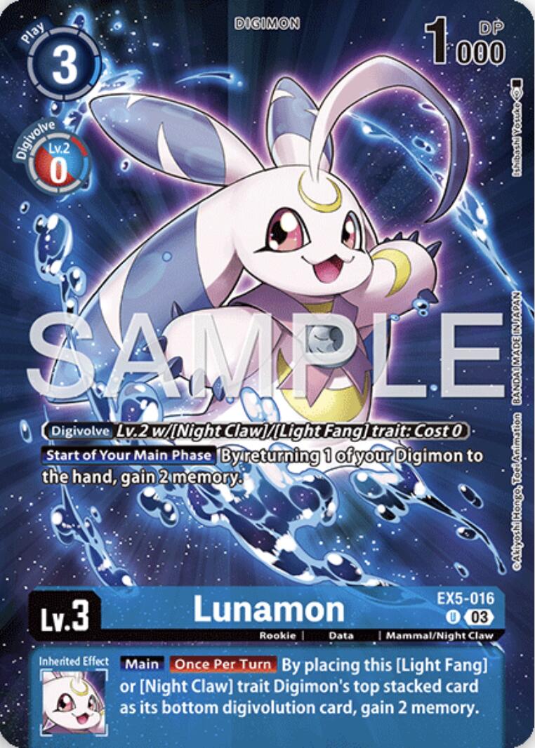 Lunamon [EX5-016] (Digimon Story: Time Stranger Collector's Edition) [Animal Colosseum] | Shuffle n Cut Hobbies & Games