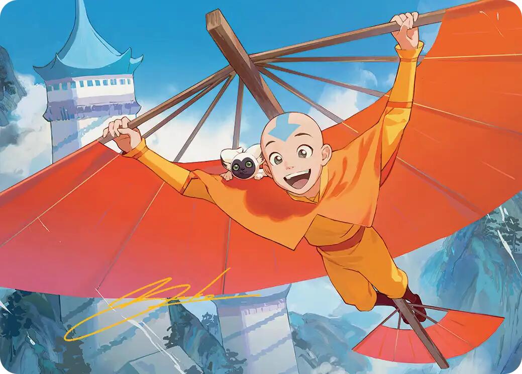 Aang, the Last Airbender Art Card (Gold-Stamped Signature) [Avatar: The Last Airbender Art Series] | Shuffle n Cut Hobbies & Games