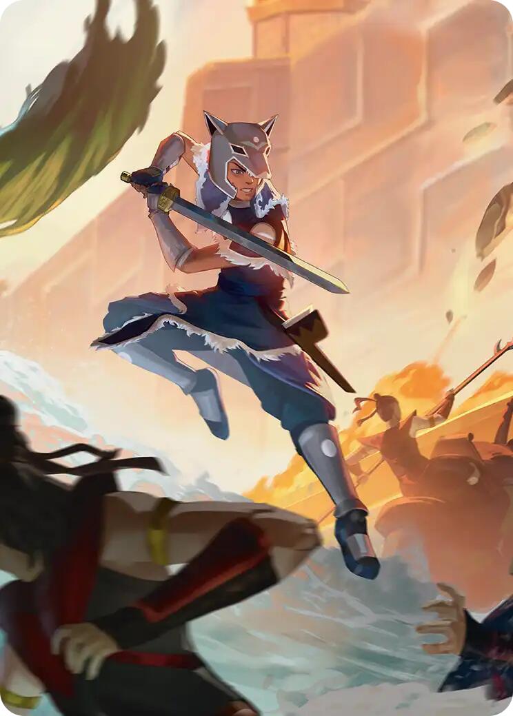 Sokka's Charge Art Card [Avatar: The Last Airbender Art Series] | Shuffle n Cut Hobbies & Games