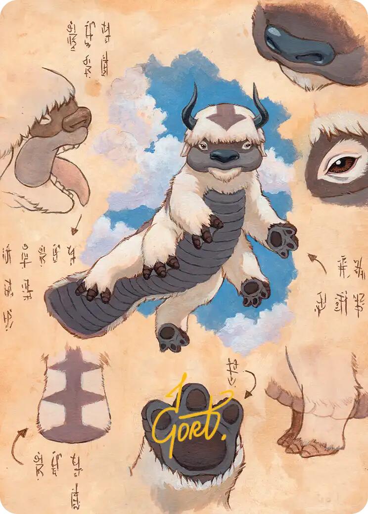 Appa, Steadfast Guardian Art Card (Gold-Stamped Signature) [Avatar: The Last Airbender Art Series] | Shuffle n Cut Hobbies & Games