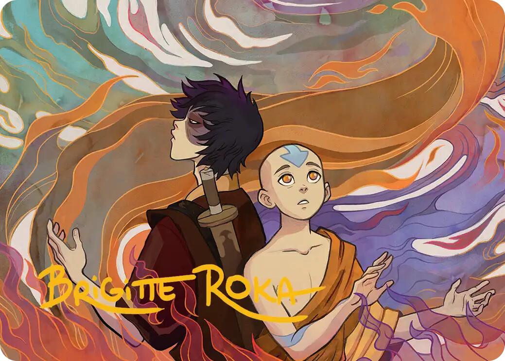 Fated Firepower Art Card (Gold-Stamped Signature) [Avatar: The Last Airbender Art Series] | Shuffle n Cut Hobbies & Games