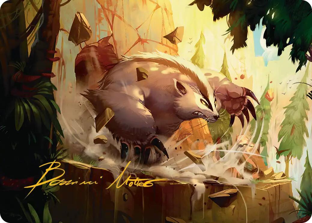 Badgermole Art Card (Gold-Stamped Signature) [Avatar: The Last Airbender Art Series] | Shuffle n Cut Hobbies & Games