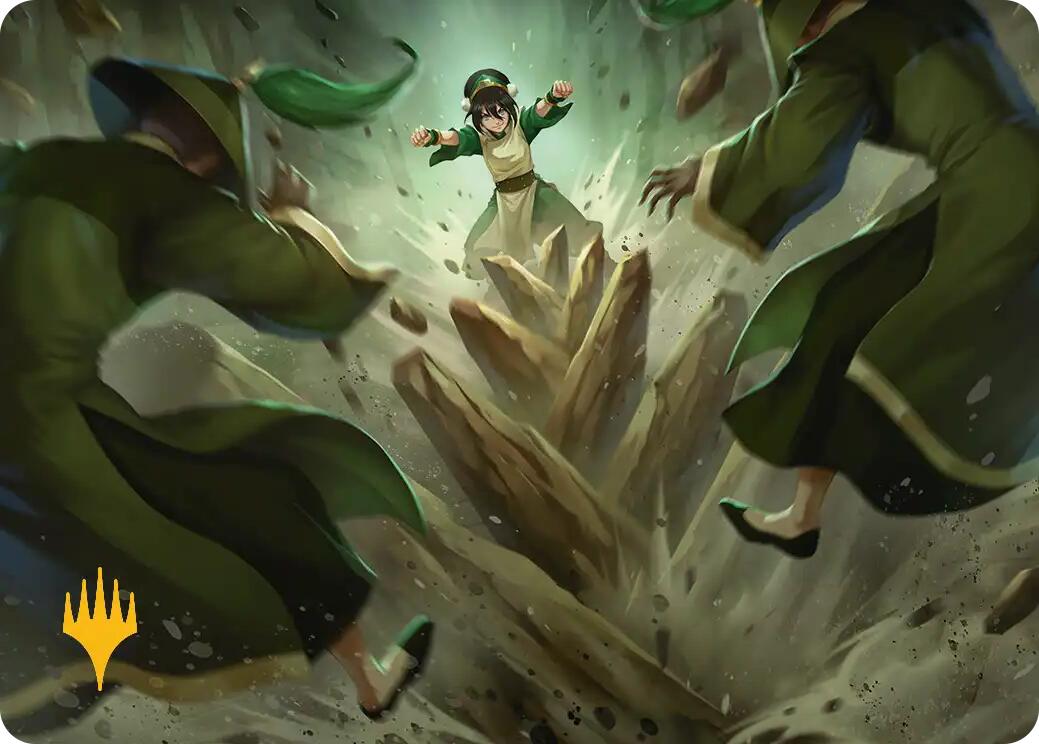 Rockalanche Art Card (Gold-Stamped Planeswalker Symbol) [Avatar: The Last Airbender Art Series] | Shuffle n Cut Hobbies & Games