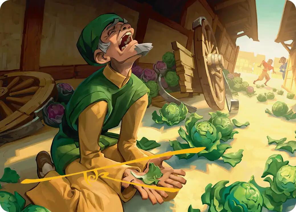 Unlucky Cabbage Merchant Art Card (Gold-Stamped Signature) [Avatar: The Last Airbender Art Series] | Shuffle n Cut Hobbies & Games