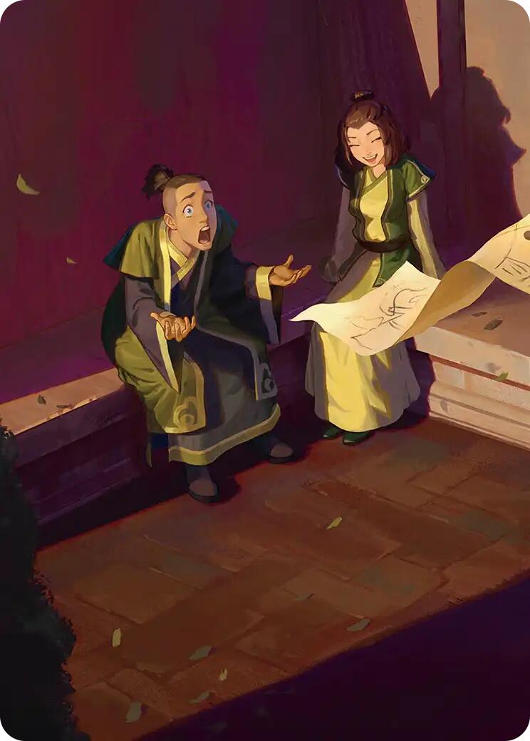 Sokka and Suki Art Card [Avatar: The Last Airbender Art Series] | Shuffle n Cut Hobbies & Games