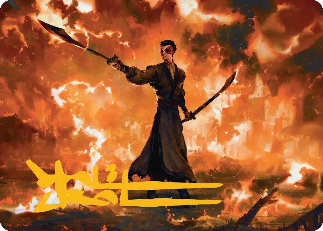 Zuko, Conflicted Art Card (Gold-Stamped Signature) [Avatar: The Last Airbender Art Series] | Shuffle n Cut Hobbies & Games