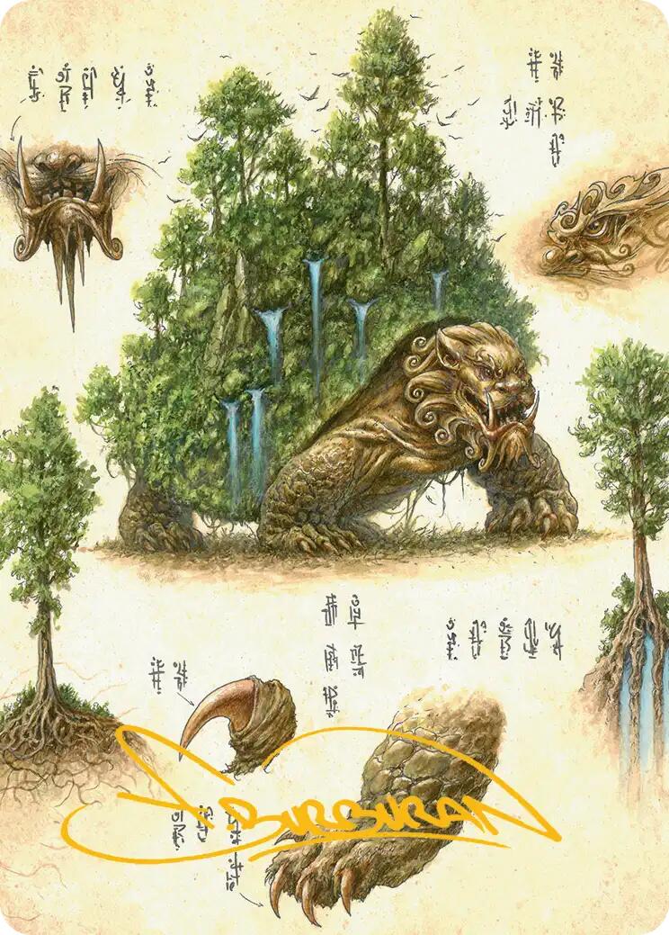 The Lion-Turtle Art Card (Gold-Stamped Signature) [Avatar: The Last Airbender Art Series] | Shuffle n Cut Hobbies & Games