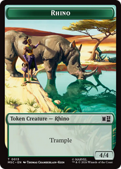 Rhino (013) // Beast (011) Double-Sided Token [Marvel Super Heroes Commander Tokens] | Shuffle n Cut Hobbies & Games