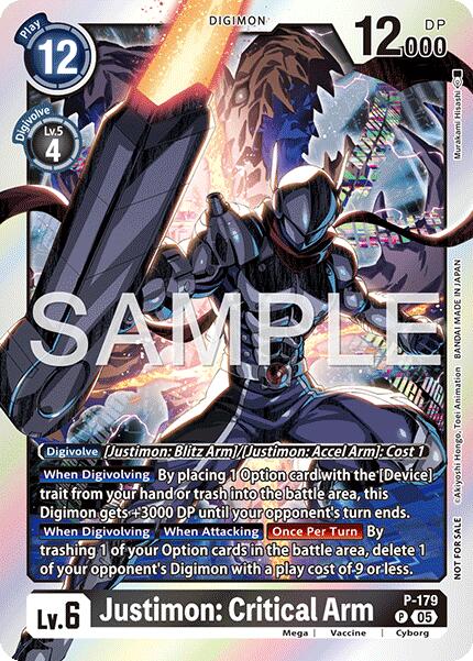 Justimon: Critical Arm [P-179] (Event Pack 8) [Promotional Cards] | Shuffle n Cut Hobbies & Games