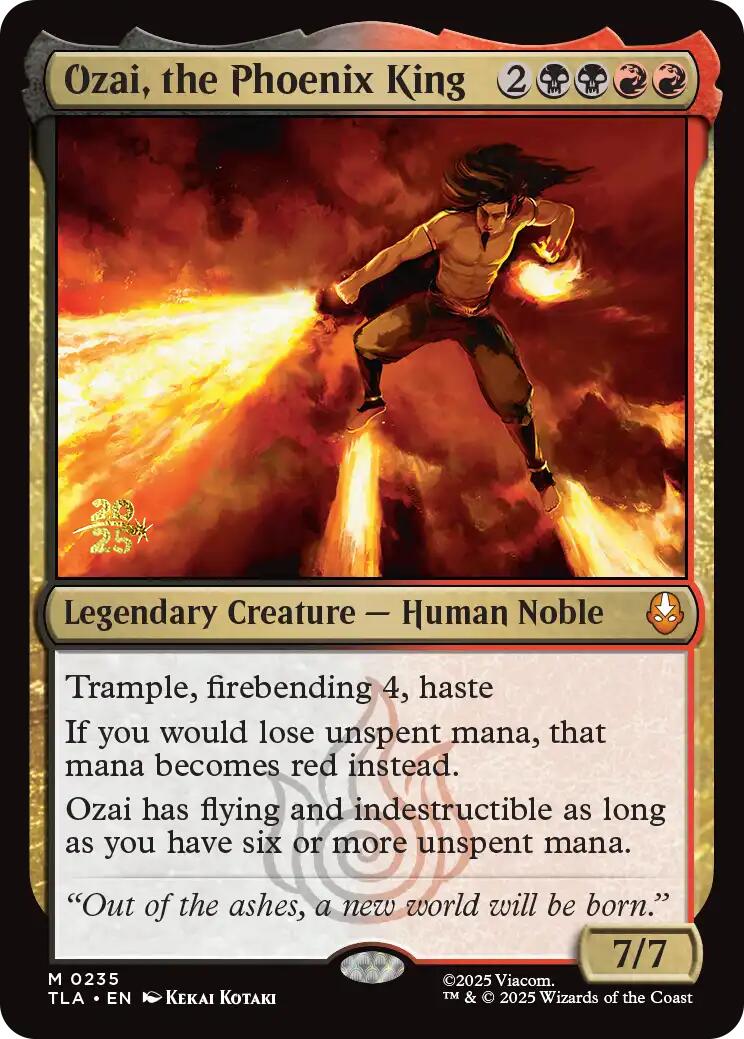 Ozai, the Phoenix King [Avatar: The Last Airbender Prerelease Cards] | Shuffle n Cut Hobbies & Games
