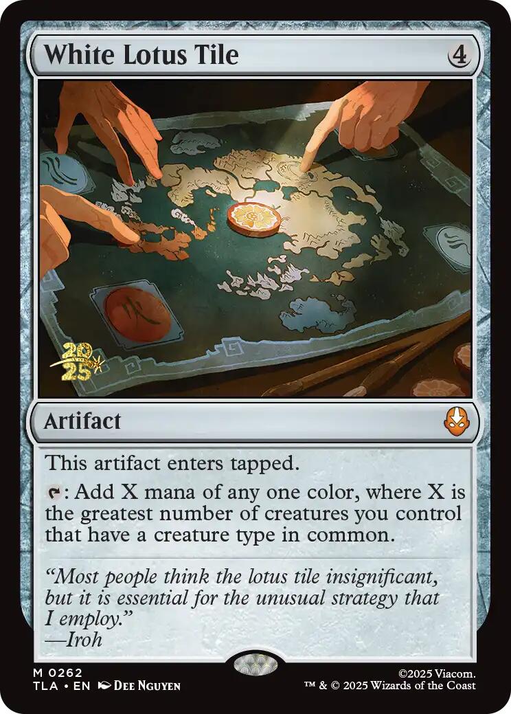 White Lotus Tile [Avatar: The Last Airbender Prerelease Cards] | Shuffle n Cut Hobbies & Games