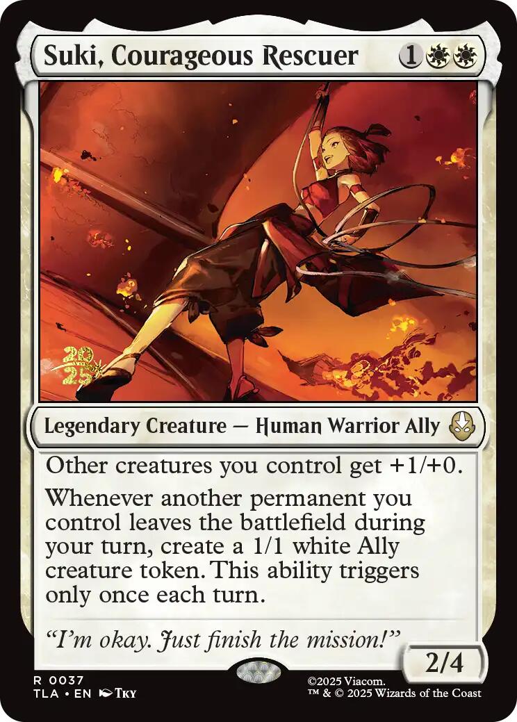 Suki, Courageous Rescuer [Avatar: The Last Airbender Prerelease Cards] | Shuffle n Cut Hobbies & Games