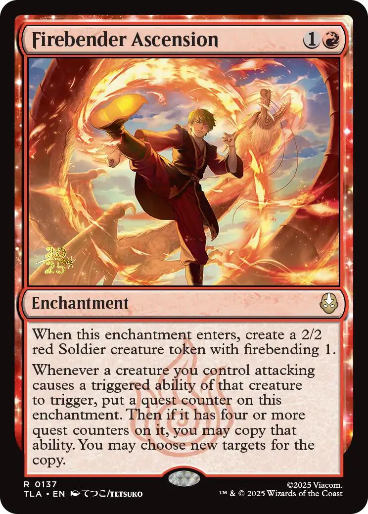 Firebender Ascension [Avatar: The Last Airbender Prerelease Cards] | Shuffle n Cut Hobbies & Games